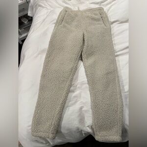SKIMS Cream Sherpa Joggers